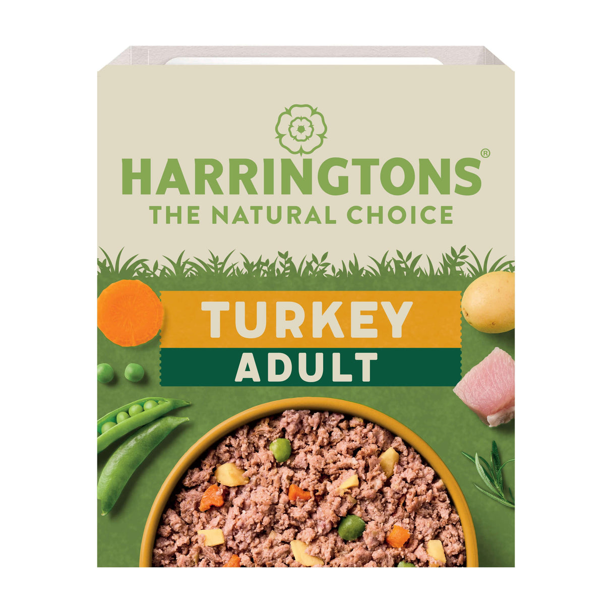Harringtons Turkey & Potato with Vegetables Wet Dog Food Trays - 8 x 400g