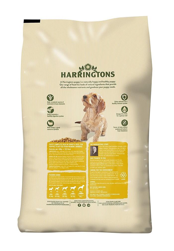 Harringtons Turkey & Rice Dry Puppy Food - 10kg