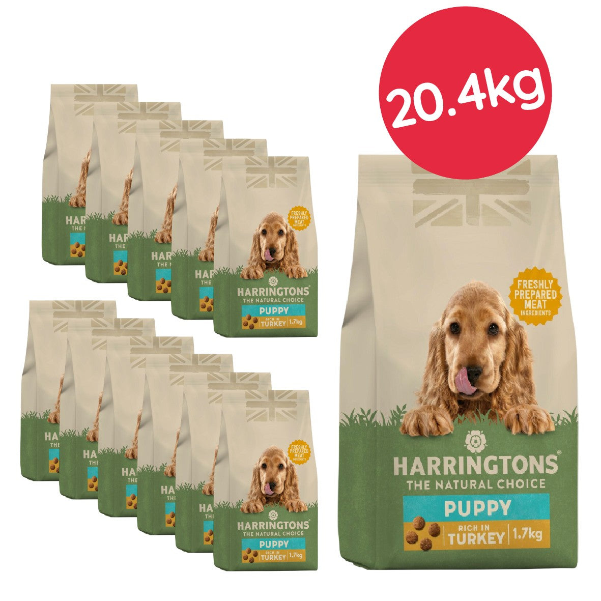 Harringtons Turkey & Rice Dry Puppy Food - 20.4kg