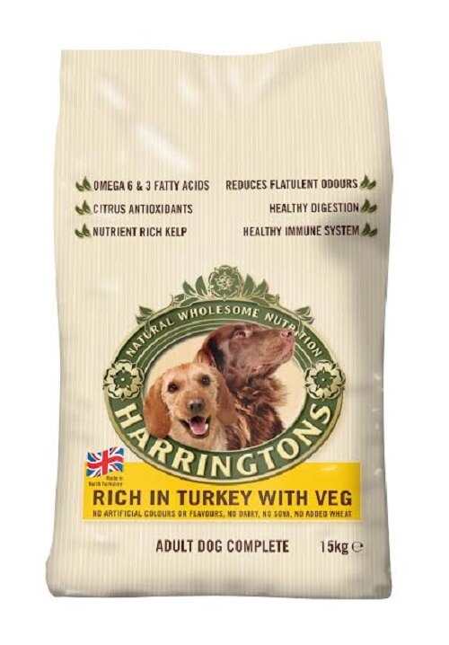 Harringtons Turkey & Veg Dry Dog Food - 15kg