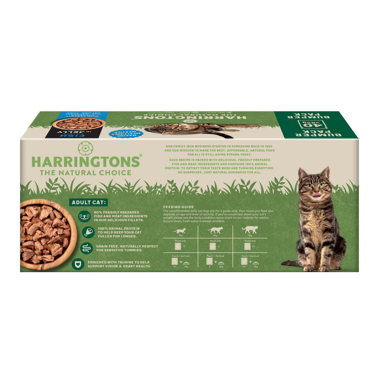 Harringtons Wet Cat Food Fish in Jelly - 40x85g