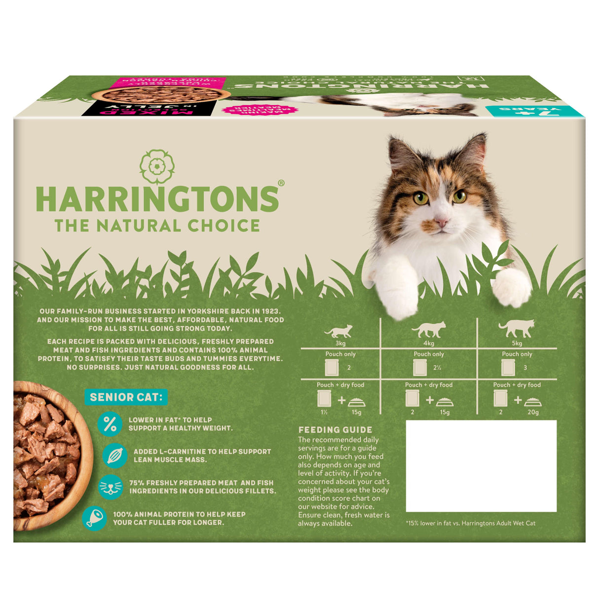 Harringtons Wet Cat Food Senior Mixed Jelly - 12x85g