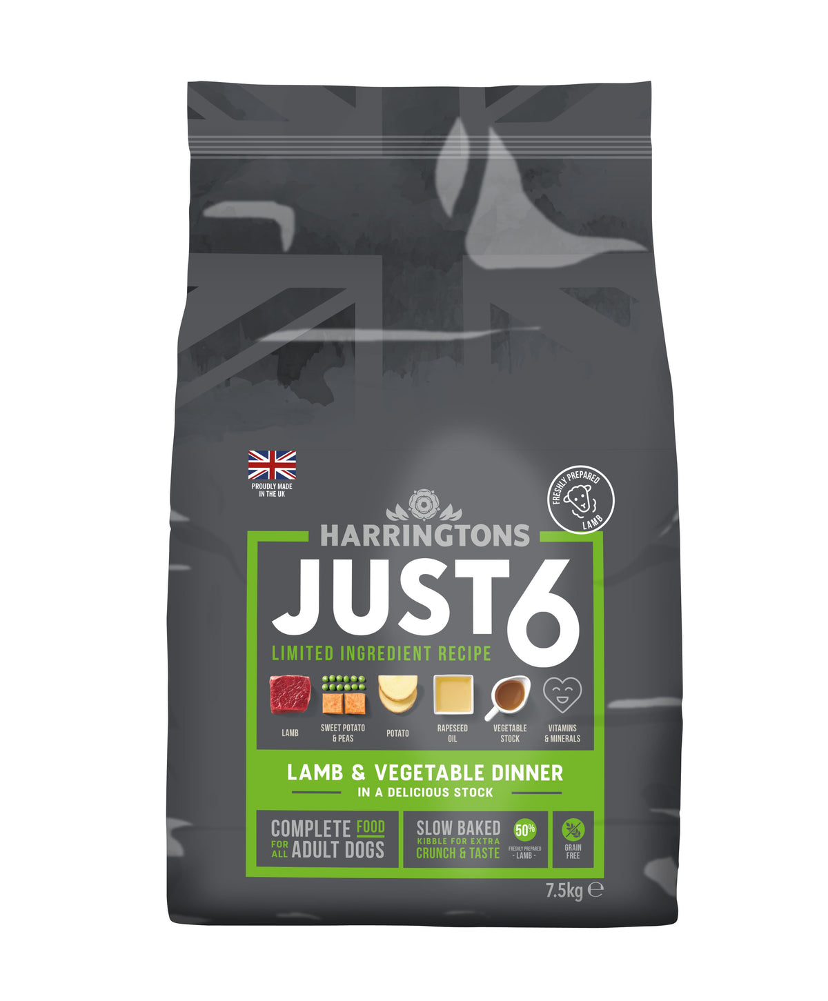 Harringtons Adult Dry Dog Food – Grain Free, Just 6 Recipes