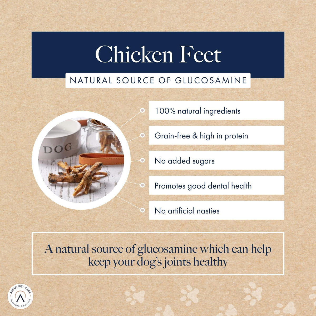 Hollings Chicken Feet Dog Treats - 2kg
