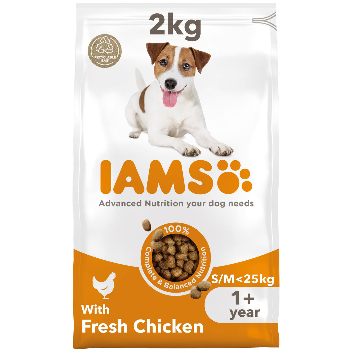 Iams Adult Vitality Small & Medium Dry Dog Food - 2kg