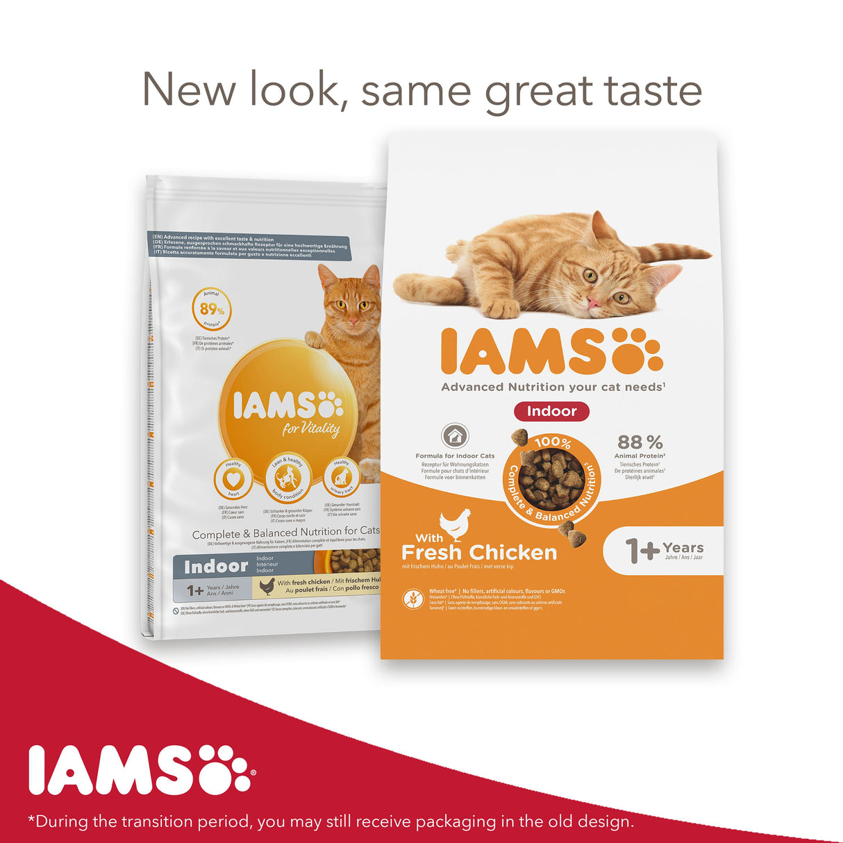 Iams for Vitality Indoor Chicken Cat Food - 10kg