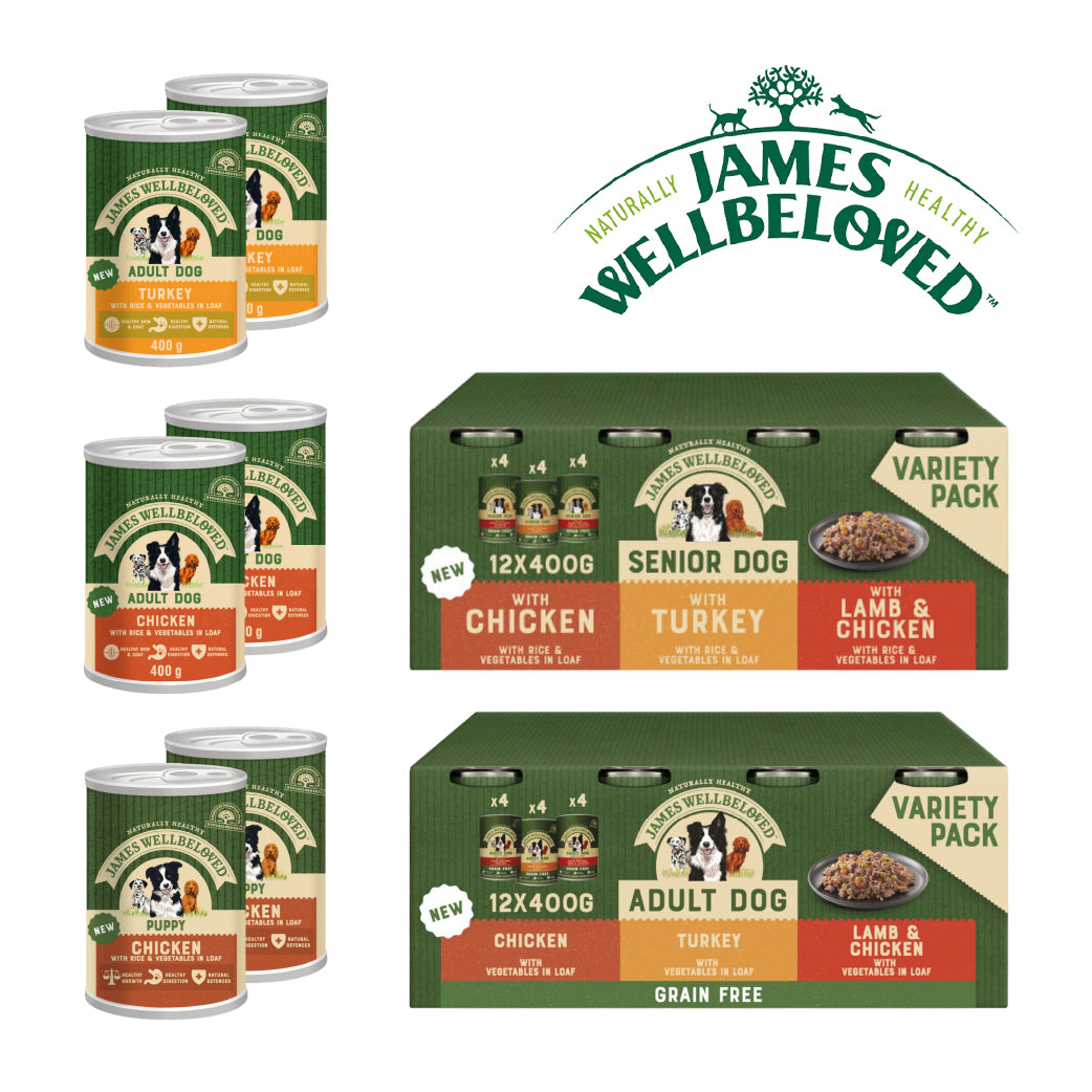 James Wellbeloved Wet Dog Food Cans – Adult, Puppy & Senior Recipes
