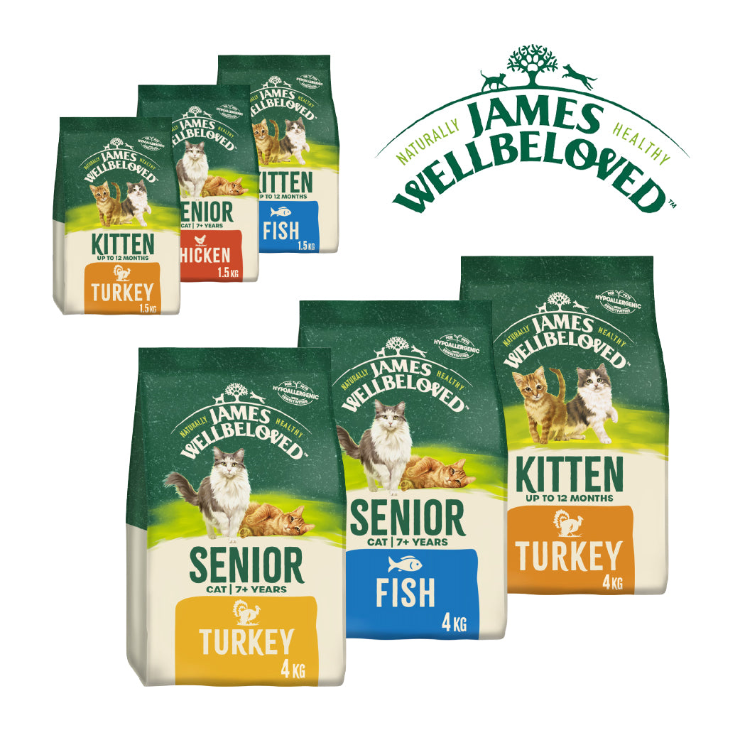 James Wellbeloved Dry Cat Food – Kitten & Senior Recipes