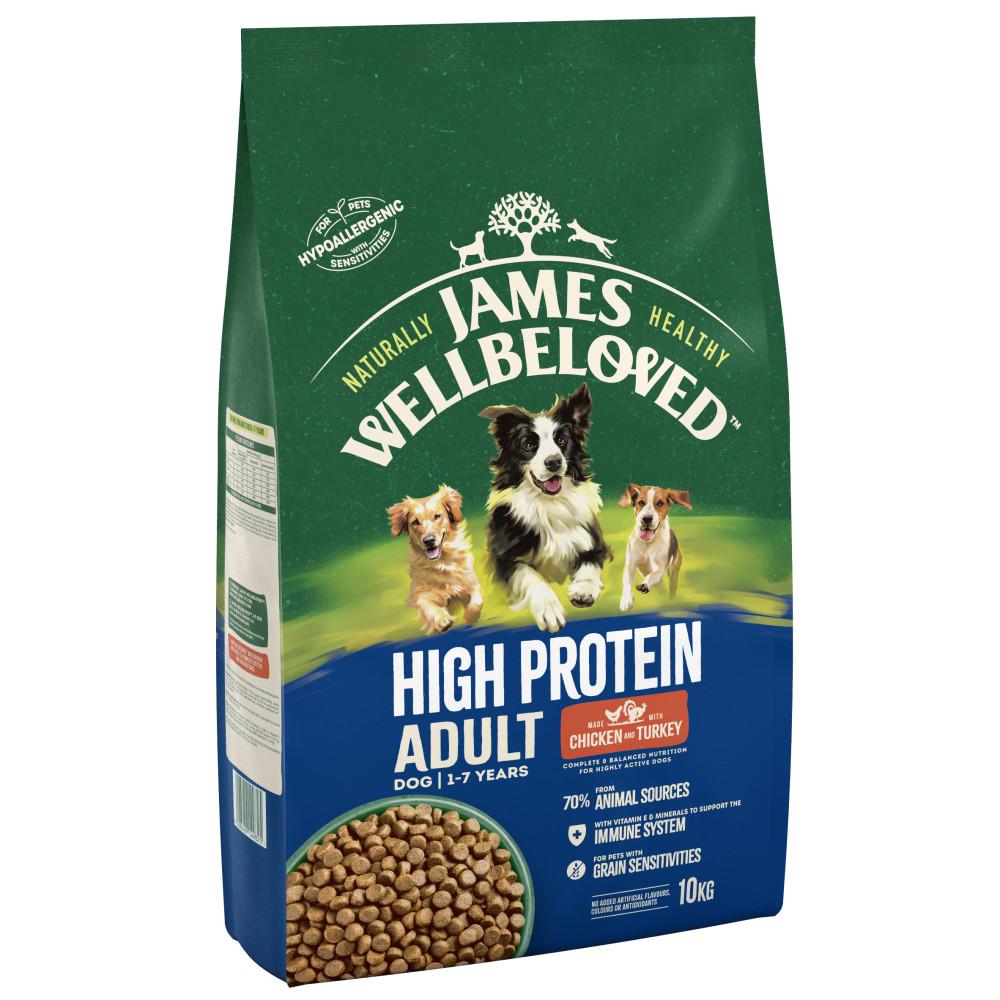 James Wellbeloved Adult Dog High Protein Chicken & Turkey - 10kg