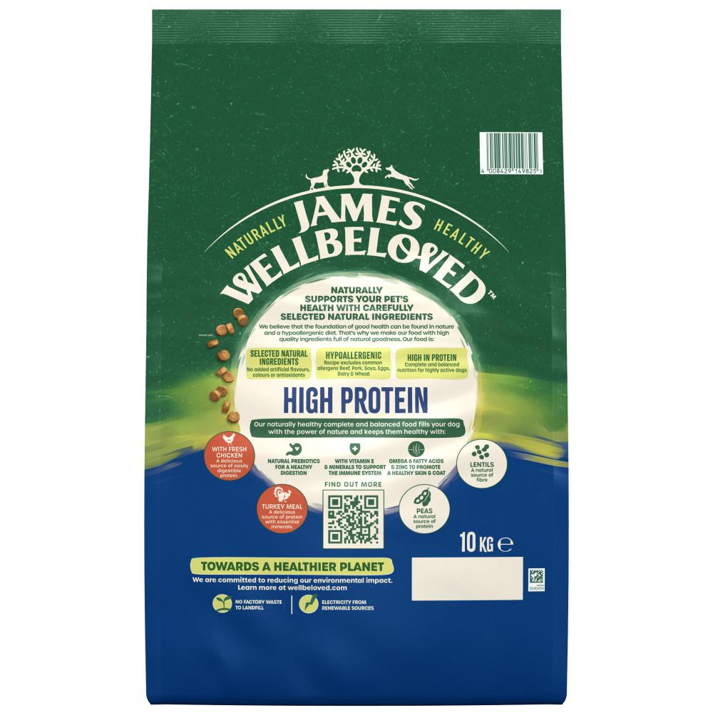 James Wellbeloved Adult Dog High Protein Chicken & Turkey - 10kg