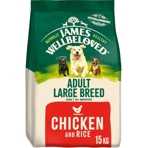 James Wellbeloved Dog Adult Large Breed Chicken & Rice - 15kg