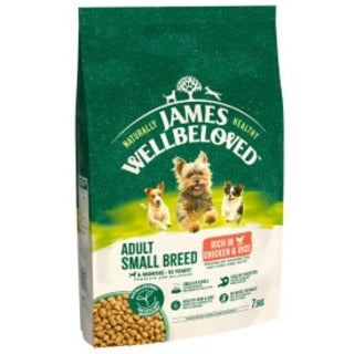 James Wellbeloved Dog Adult Small Breed Chicken & Rice - 7.5kg
