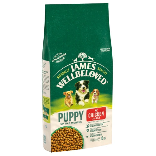 James Wellbeloved Dog Puppy Chicken & Rice - 15kg
