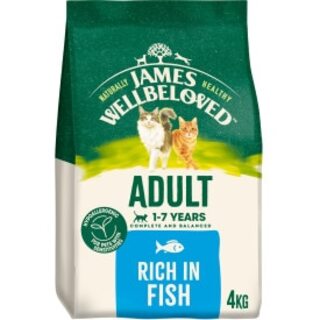 James Wellbeloved Fish & Rice Adult Dry Cat Food - 4kg