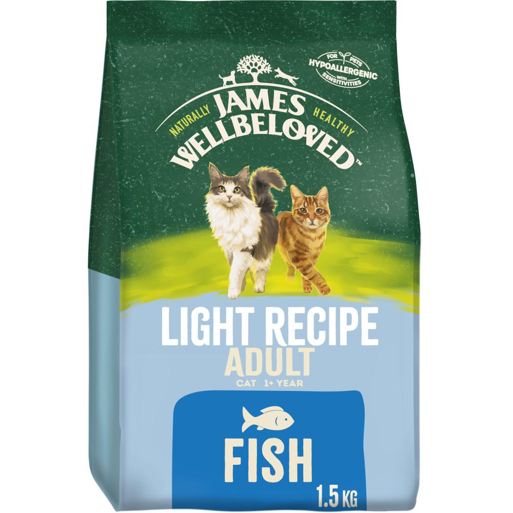 James Wellbeloved Fish & Rice Light Dry Cat Food - 1.5kg