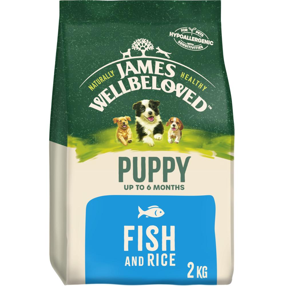 James Wellbeloved Fish & Rice Puppy Dry Dog Food - 2kg