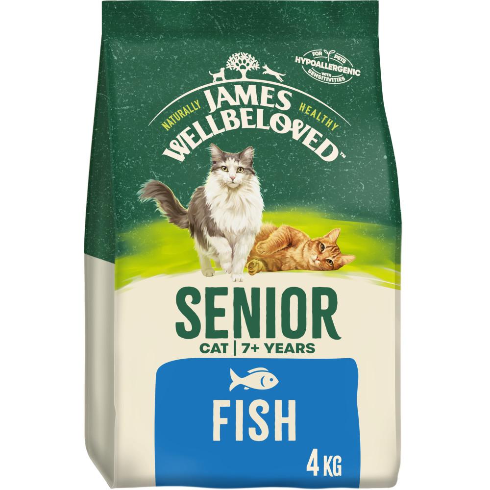 James Wellbeloved Fish & Rice Senior Dry Cat Food - 4kg
