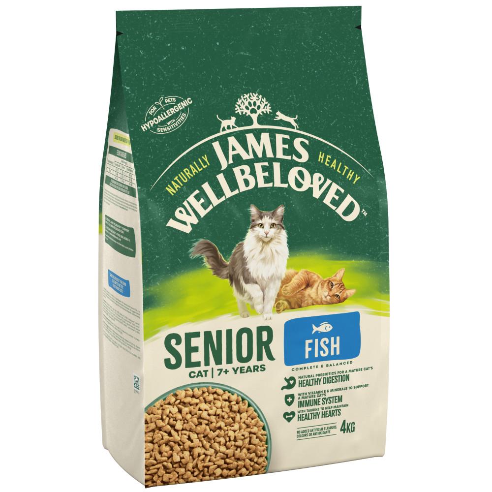 James Wellbeloved Fish & Rice Senior Dry Cat Food - 4kg