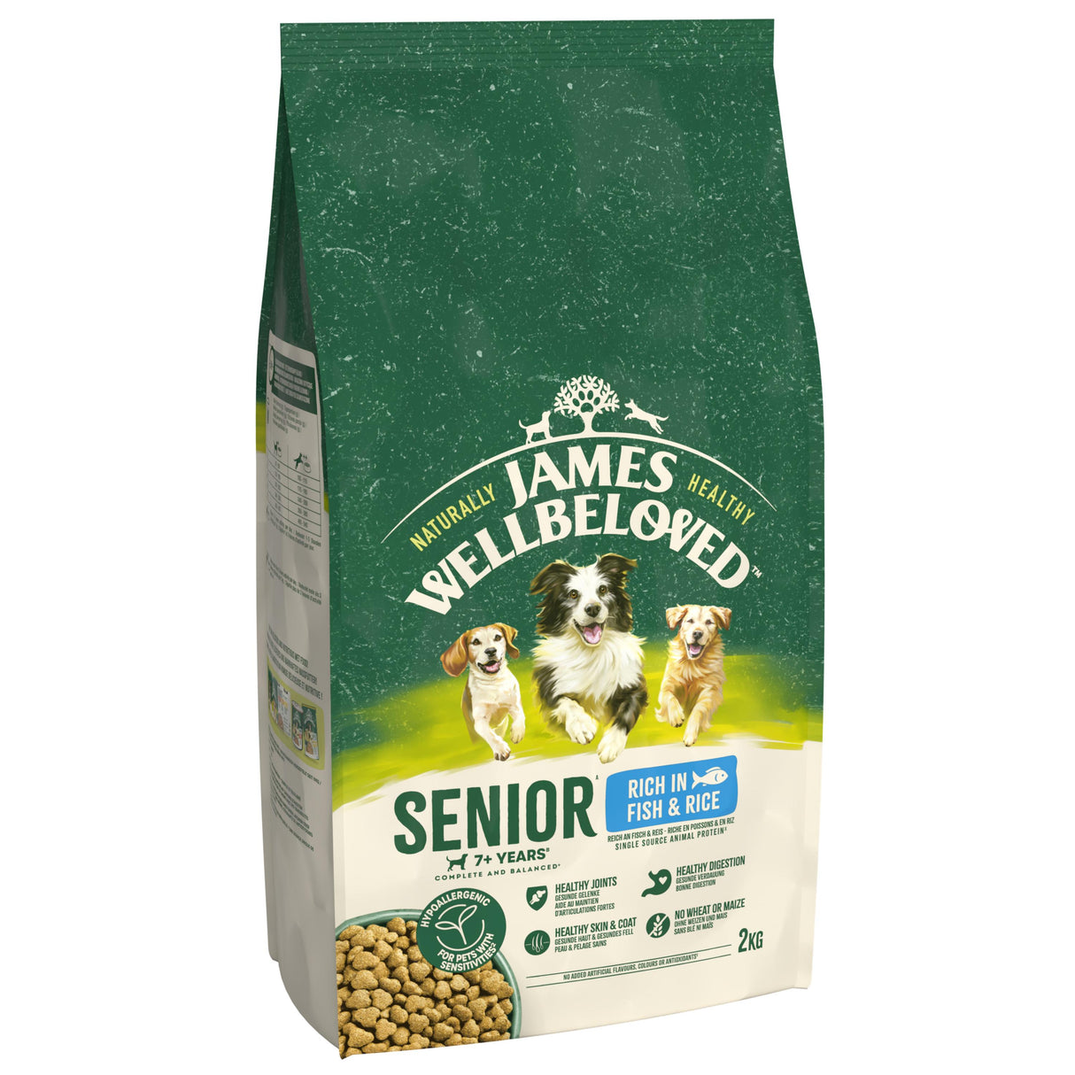 James Wellbeloved Fish & Rice Senior Dry Dog Food - 15kg