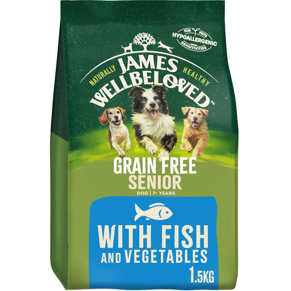James Wellbeloved Fish Grain Free Senior Dry Dog Food - 1.5kg