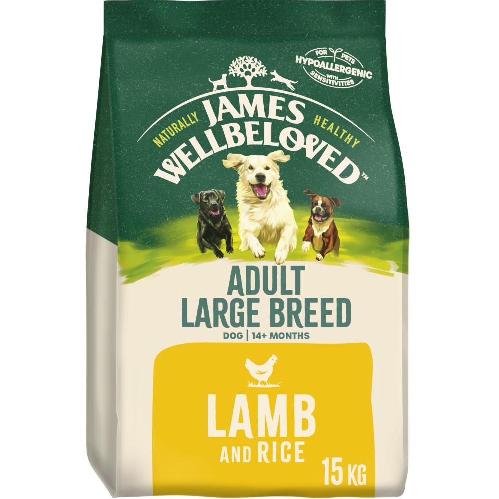 James Wellbeloved Adult Large Breed Lamb & Rice Dry Dog Food - 15kg