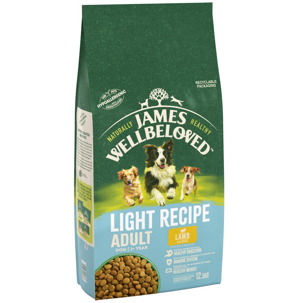 James Wellbeloved Lamb & Rice Light Dry Dog Food - 12.5kg
