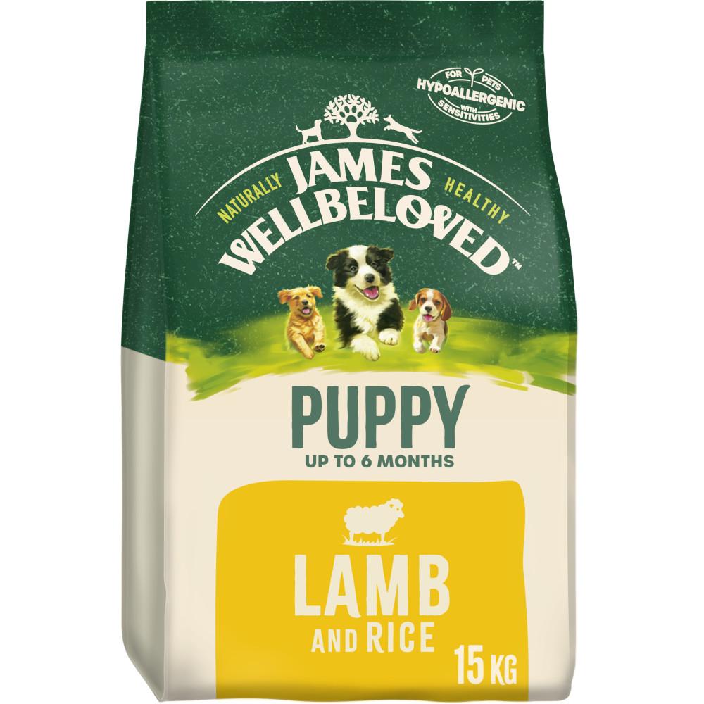 James Wellbeloved Lamb & Rice Puppy Dry Dog Food - 15kg
