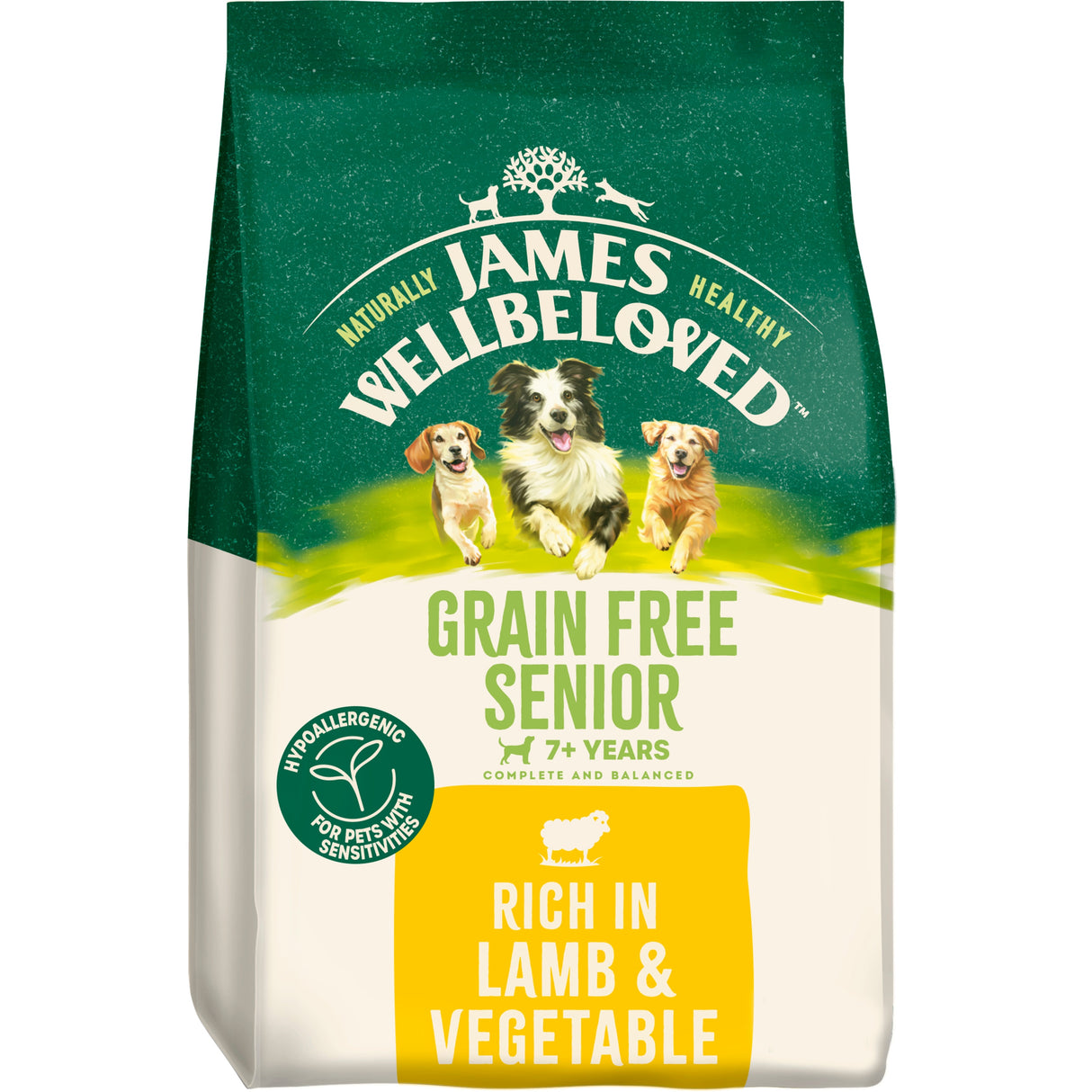 James Wellbeloved GF Lamb & Vegetable Senior Dog Food - 10kg