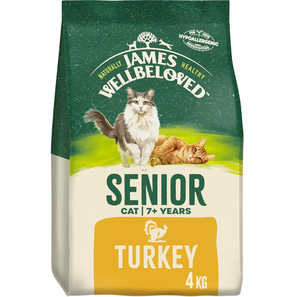 James Wellbeloved Turkey & Rice Senior Dry Cat Food - 4kg