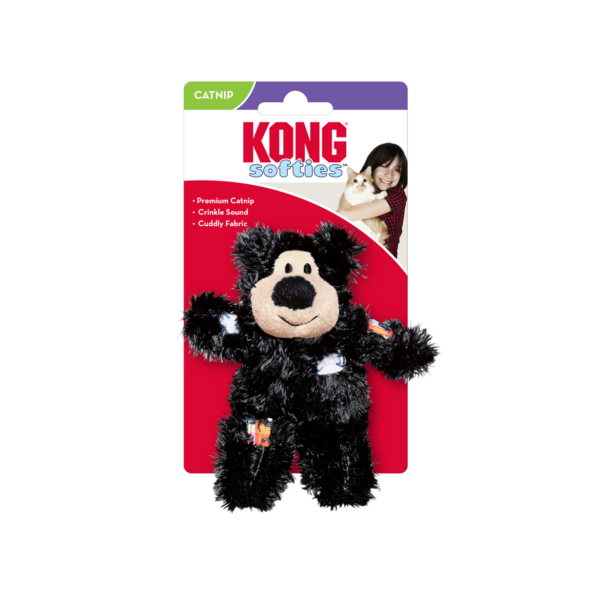 KONG Softies Patchwork Bear