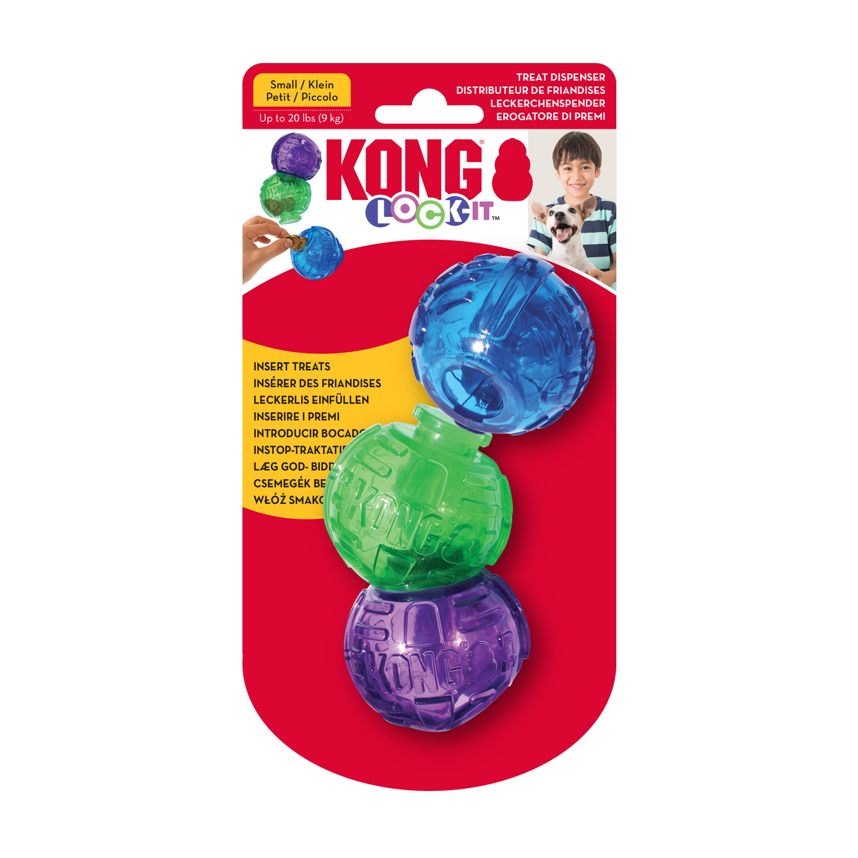 KONG Lock-It 3-pk Small