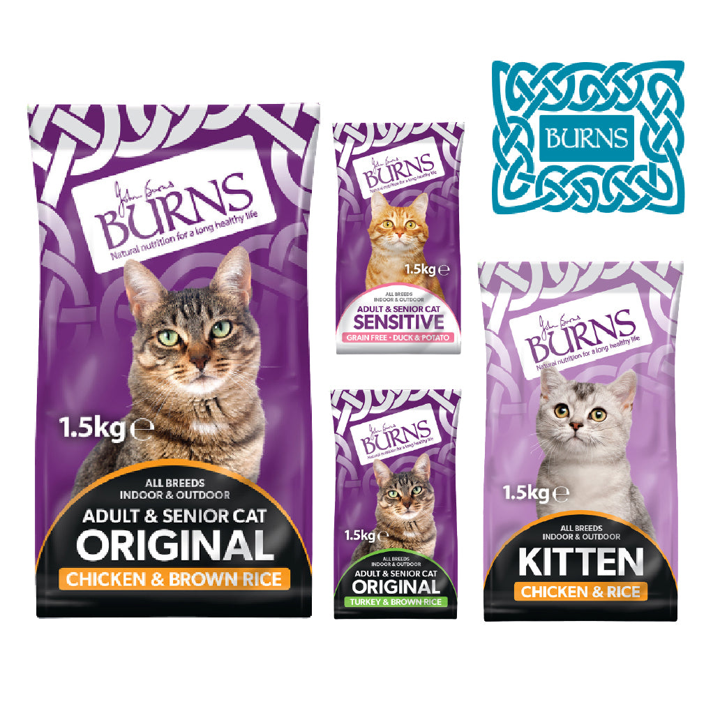 Burns Cat Food – Original, Sensitive & Kitten Range