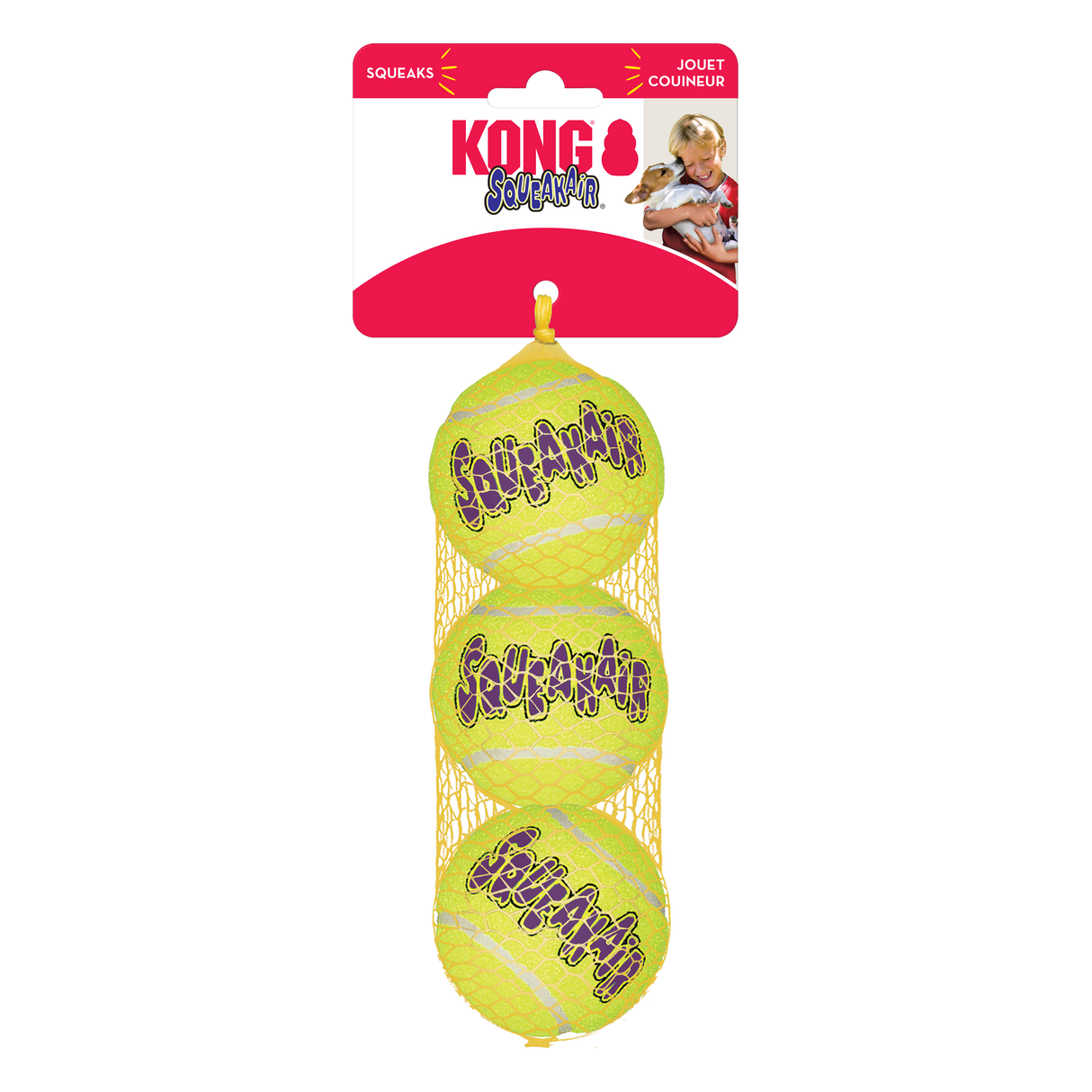 KONG SqueakAir Balls Medium - 3 Pack