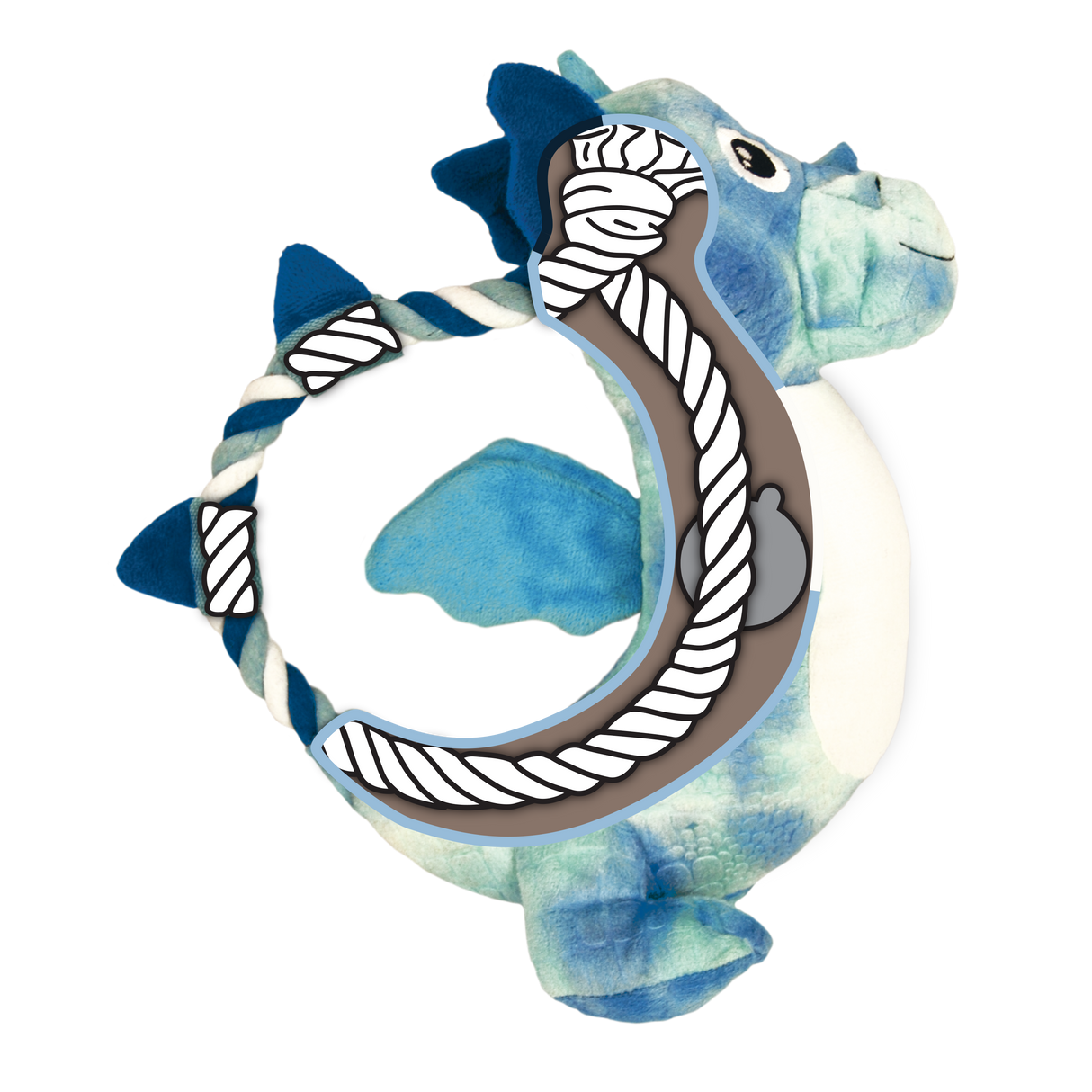 KONG Dragon Knots Assorted Medium/Large