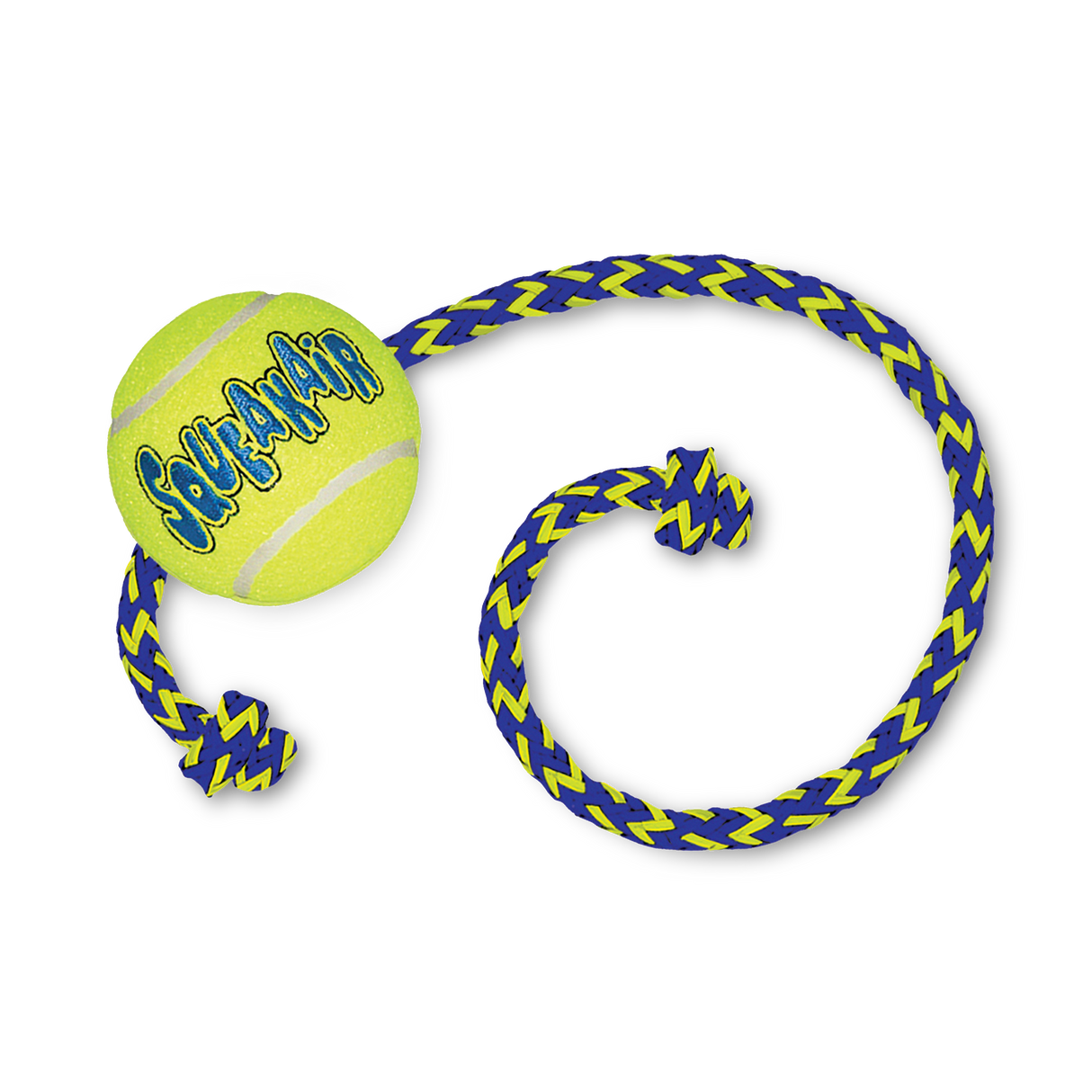 KONG SqueakAir Ball with Rope Medium