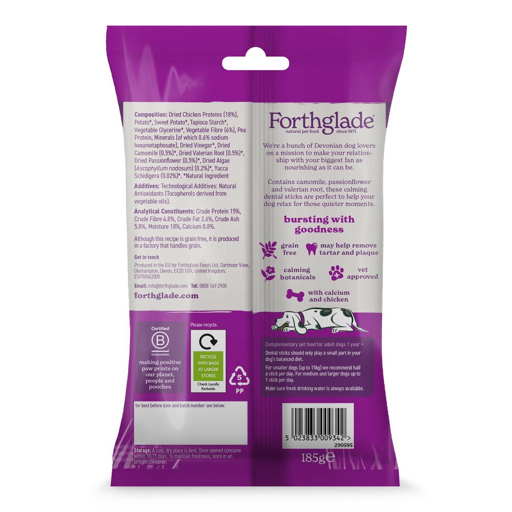 Forthglade Natural Calming Dental Sticks - 5 Pack