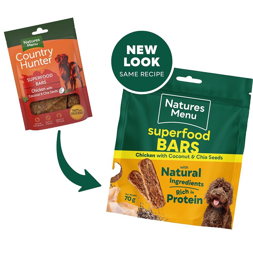 Natures Menu Chicken Superfood Snacks Dog Treats - 70g