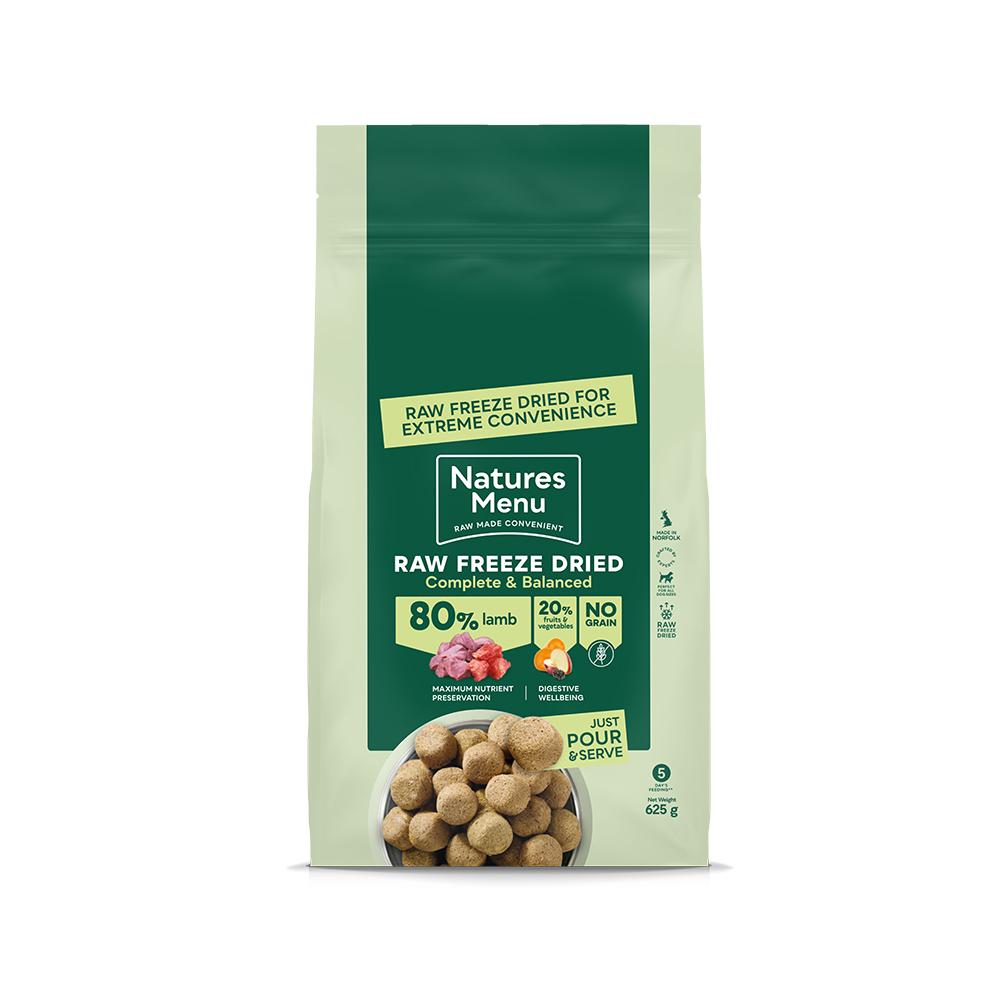 Natures Menu Complete Freeze Dried Lamb Dog Food - 625g