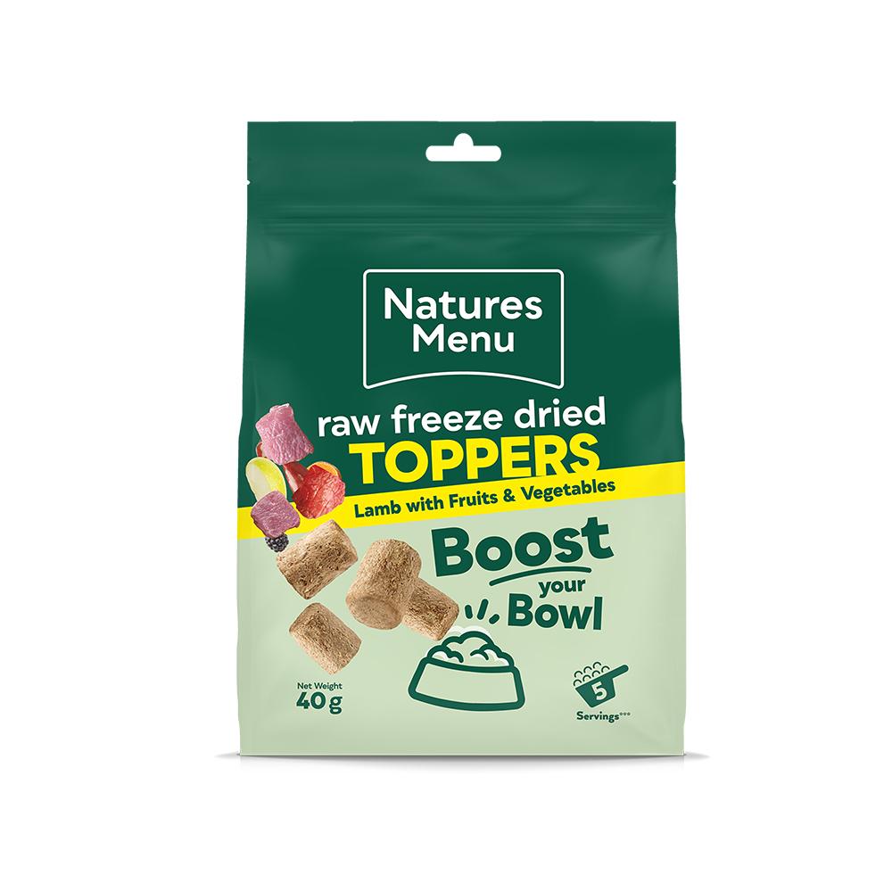 Natures Menu Complete Raw Freeze Dried Lamb Topper for Dog - 40g