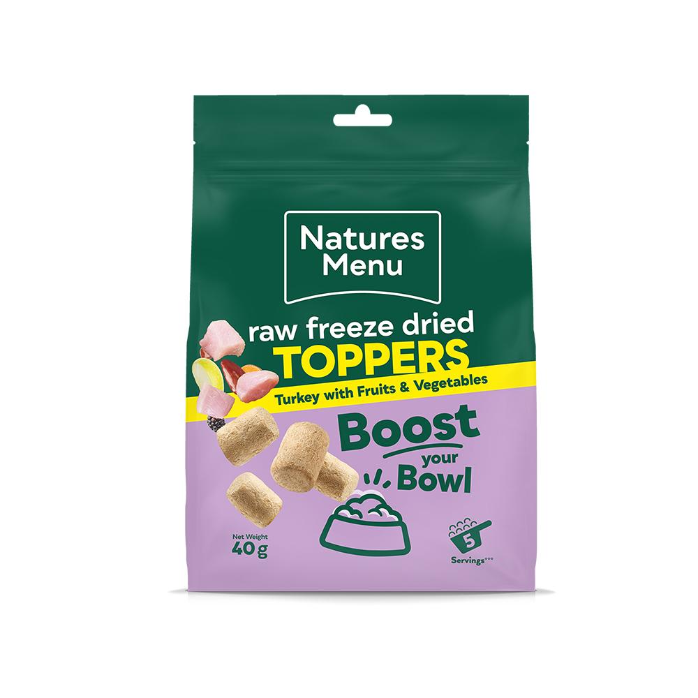 Natures Menu Complete Raw Freeze Dried Turkey Topper for Dog - 40g