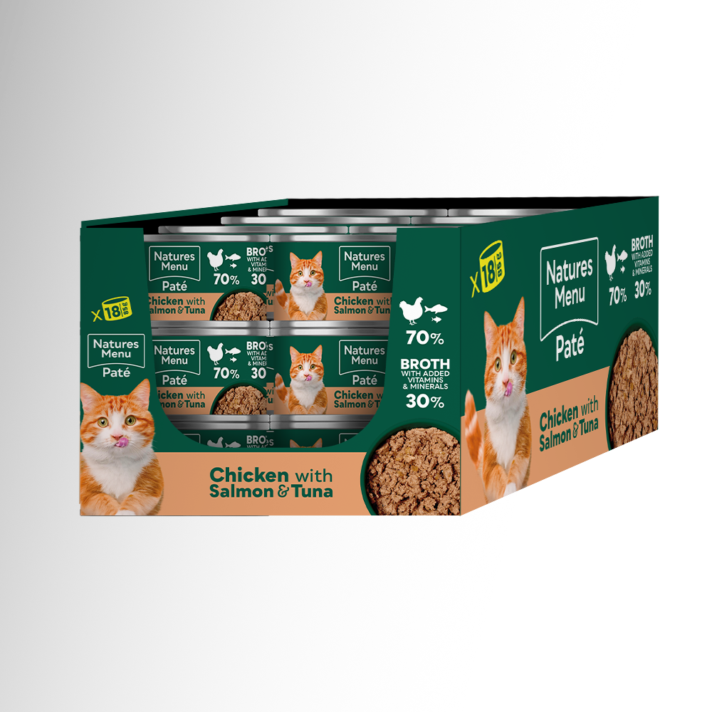 Natures Menu Especially for Cats Chicken with Salmon & Tuna Wet Cat Food Cans - 18 x 85g