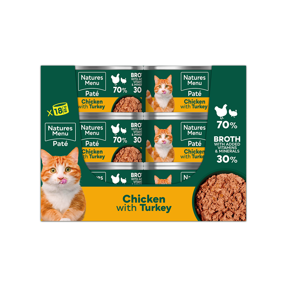 Natures Menu Especially for Cats Chicken & Turkey Wet Cat Food Cans - 18 x 85g