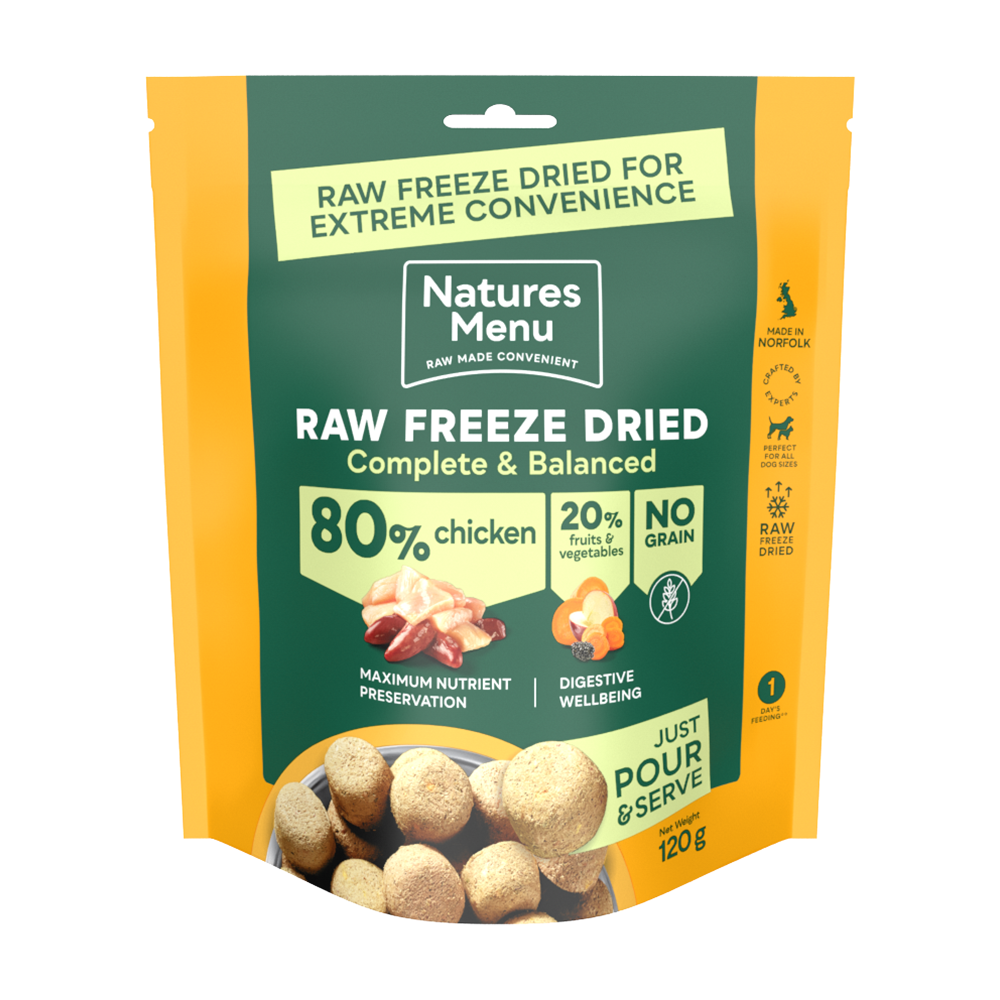 Natures Menu Freeze-Dried 80/20 Chicken Dog Food - 120g