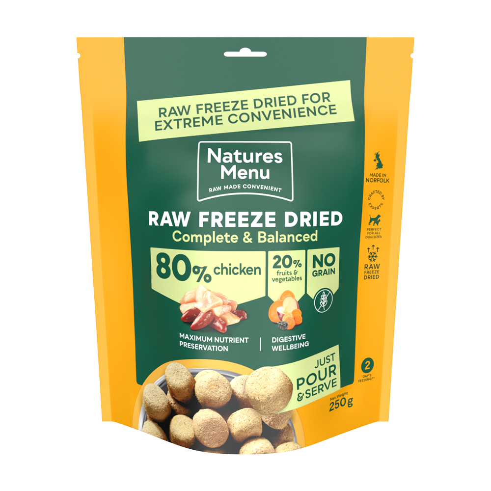 Natures Menu Freeze-Dried 80/20 Chicken Dog Food - 250g