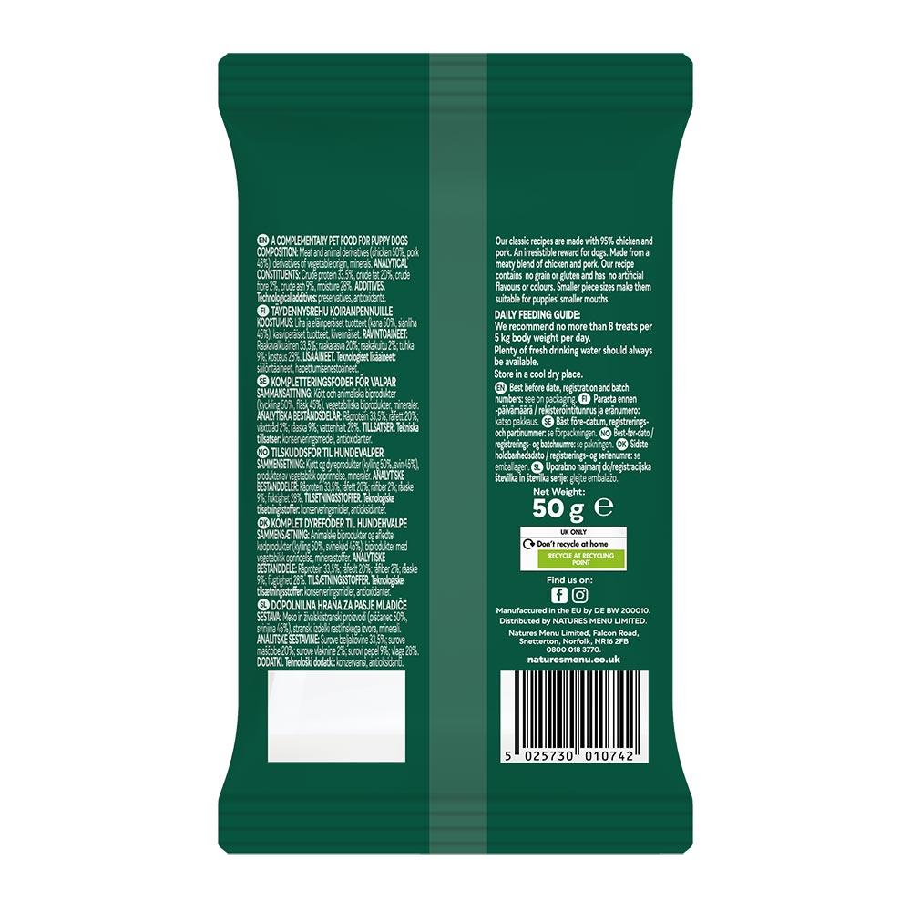 Natures Menu Meaty Treats Chicken Puppy Treats - 50g