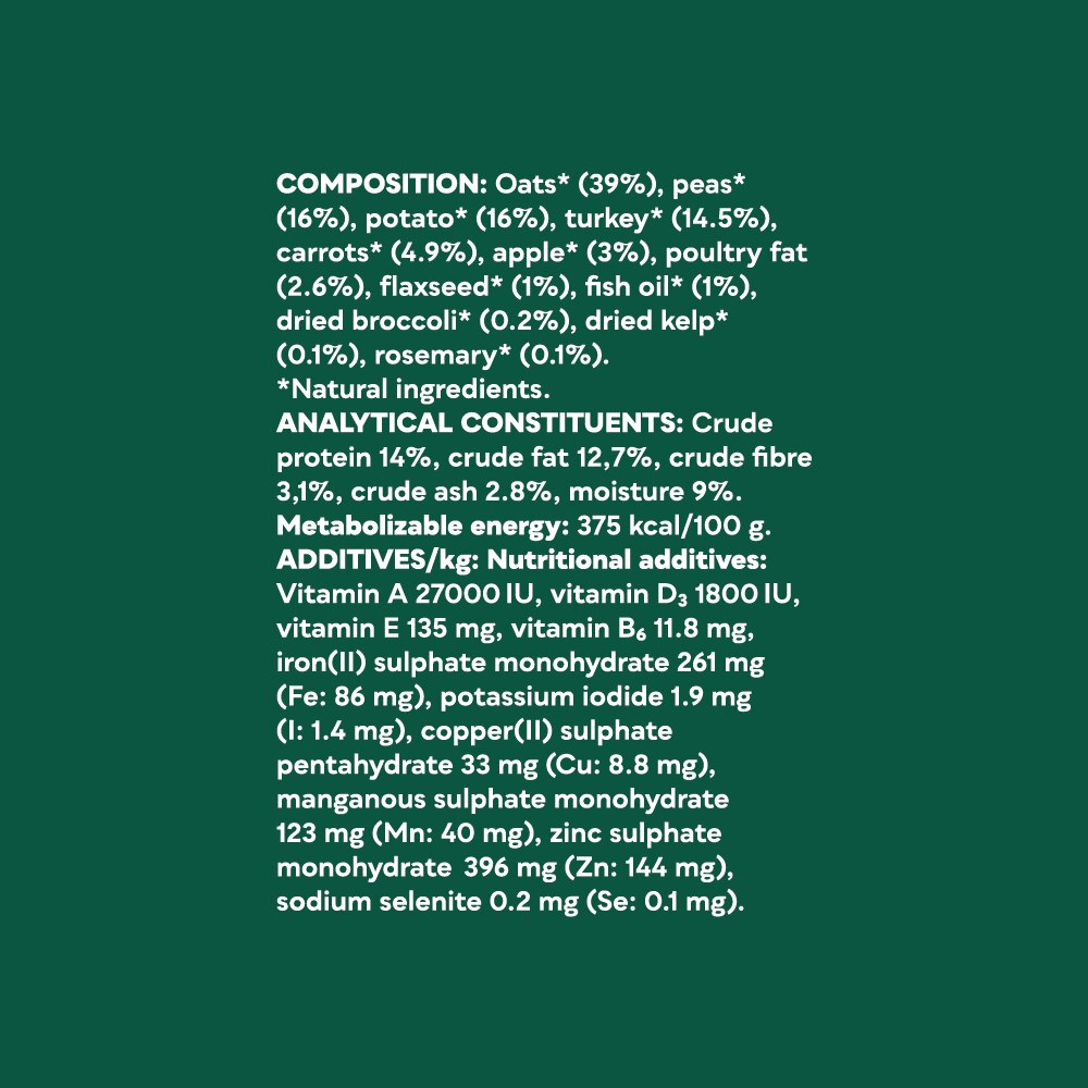 Natures Menu Mighty Mixer with Turkey & Oats Dog Food - 2kg