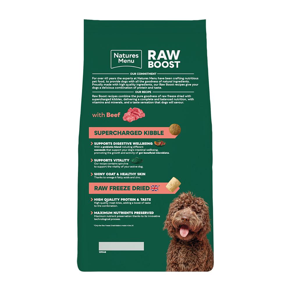 Natures Menu Raw Boost with Beef Adult Dog Food 3kg