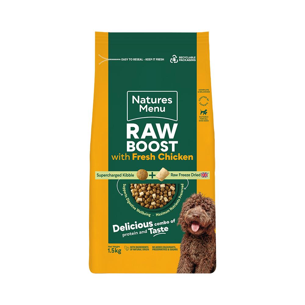 Natures Menu Raw Boost with Chicken Adult Dog Food 1.5kg