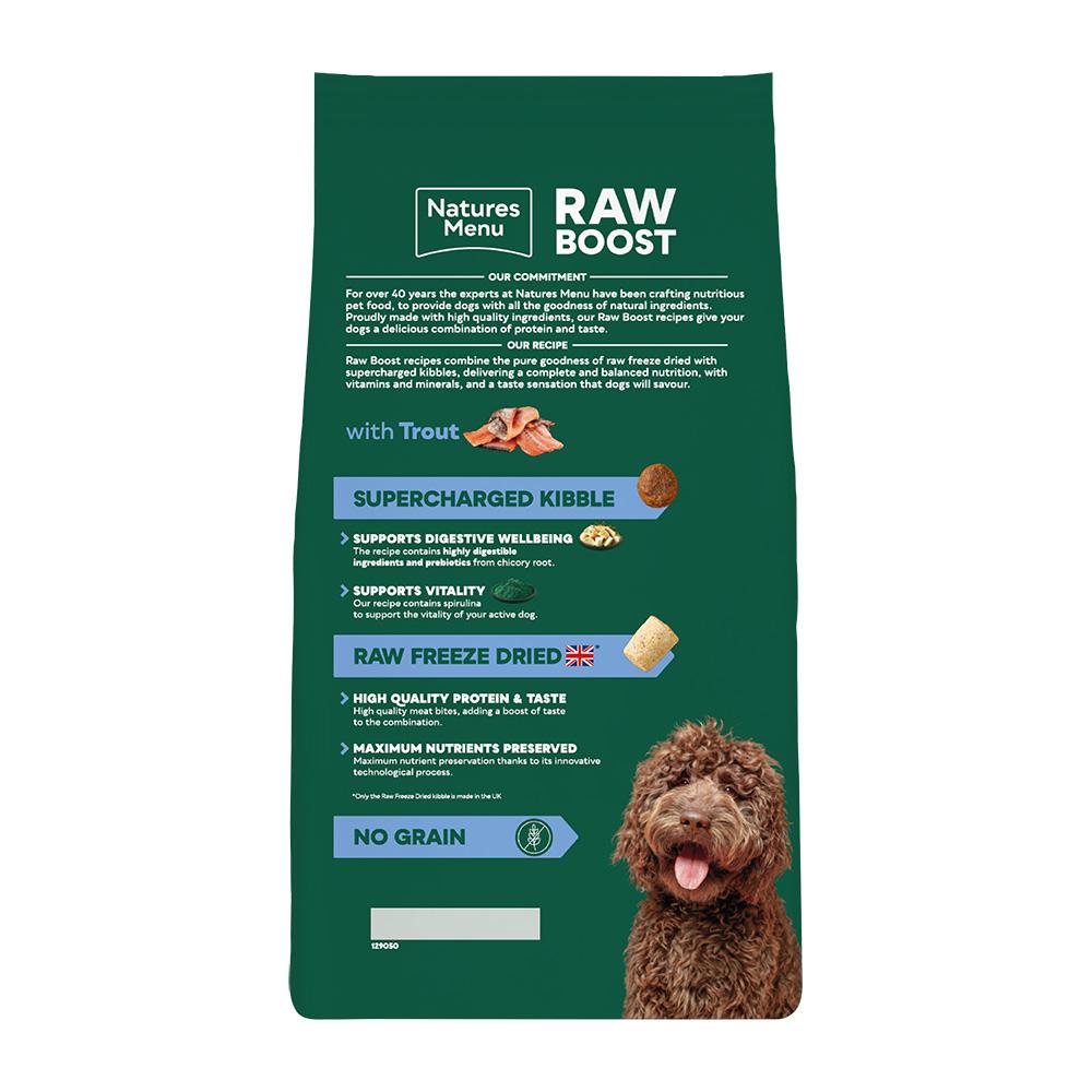 Natures Menu Raw Boost with Trout and Fish Adult Dog Food 3kg