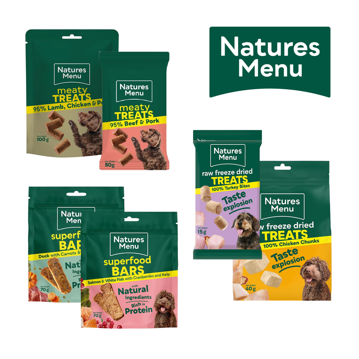 Natures Menu Dog Treats – Meaty, Superfood & Raw Range